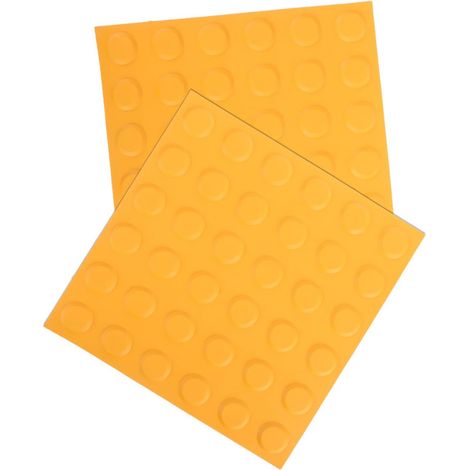 Dalles Aveugles Tactiles en Pvc Orange 2pcs Surface Antidérapante pour Assistance la Navigation sur Chemins Aveugles Intérieurs (1/5)