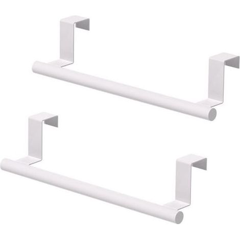 – Handtuchhalter aus Edelstahl für Schranktüren – Wasserdicht und rostfrei – Einfache, werkzeuglose Montage – 2er-Pack (1/5)