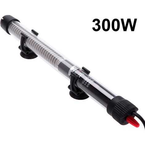 GARRYFIZH Chauffage Submersible pour Aquarium, Tige de Chauffage en Verre, Réglage de Température 300W - Grands Bassins à Poissons
