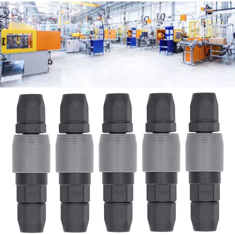 Fünf Sets pro Packung. Schnellkupplung Typ C SP+PP mit Selbstverriegelung für SP+PP-40-Rohre. (1/5)