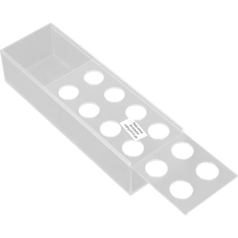 Vase à fleurs rectangulaire long et transparent en acrylique, style moderne, 12 trous, avec éclairage LED. (1/5)