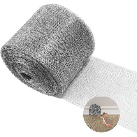 Cyslmuk – Barrière anti-rongeurs en acier inoxydable – Treillis métallique double couche pour sceller espaces – Dimensions 12,7 cm x 3 m