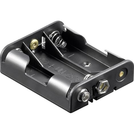 Goobay 11984 Batteriehalter 3x Mignon (AA) Druckknopfanschluss (L x B x H) 58 x 48.2 x 17 mm