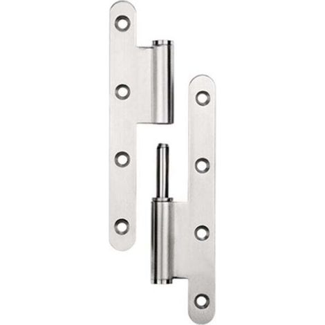Gauche - Paumelle Inox - épaissir - 140x60x2.5mm (1/3)