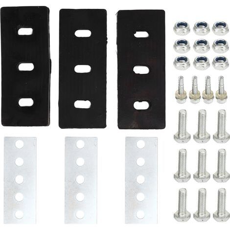 28-teiliges Schneefräsen-Set, 6,35 mm Aluminium, 3 Fräsmesser, 2-Zoll-Schaft, für Schneepflüge (1/5)