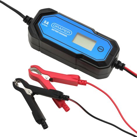 Draper 32307 5A 6/12V Smart Battery Charger LCD (1/2)