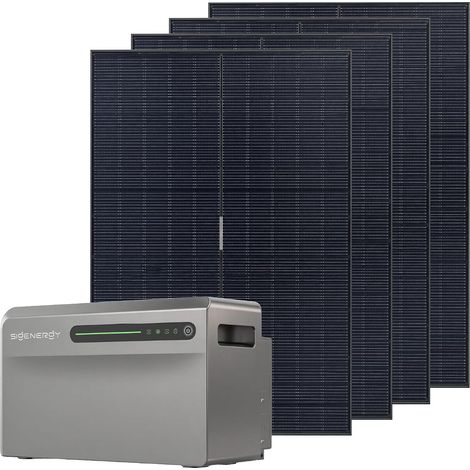 Sigenergy SigenMate 2700 ultra, Balkonkraftwerk mit Speicher, 2,68kWh, bis zu 18,8 kWh,4×500W Solarpanels, 4 MPPT, 4000W Solareingang,1400W bidirektional, Sigen AI,Plug & Play,mit Smarter Zähler (1/5)