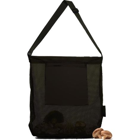 Sac de Chasse Aux Champignons,Sac de cueillette de Fruits,Sac de récolte de Grande capacité,Sac de Recherche de Nourriture Pliable,Sac de Recherche de Nourriture en Maille Respirante,Sac de Chasse，noi
