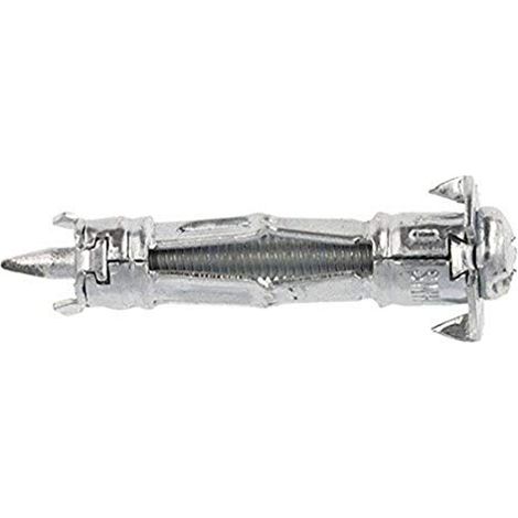 Molly M12010-XJ Chevilles auto foreuses avec vis M4 4 x 35 mm, Gris, Set de 16 Pieces (1/2)