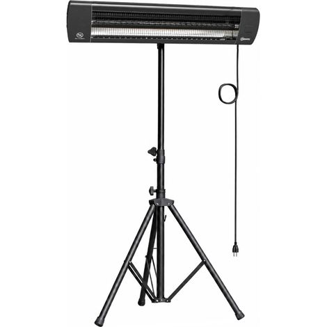 Infrarot Heizstrahler 2500W Terrassenstrahler mit Touch & Fernbedienung 3 Heizstufen höhenverstellbarem Standfuß (1/5)