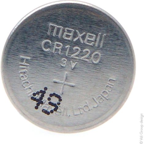 Pile bouton Maxell CR1220 3V 36mAh lithium (1/3)