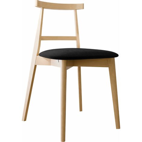 Silla Dearborn 104, Haya, 75x48x54cm, Tapiz, De madera, Madera