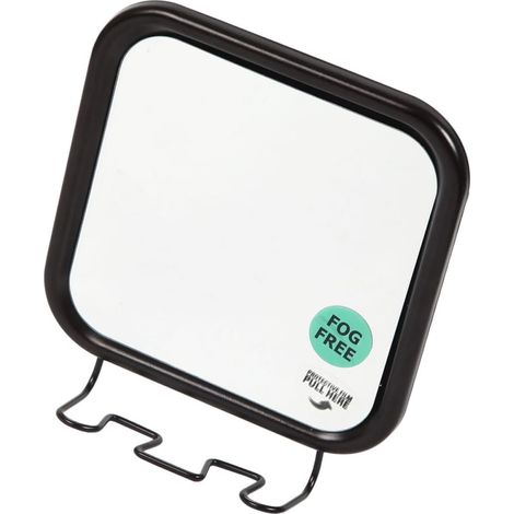 Miroir de salle bain moderne Healeved avec ventouse et position réglable , mural en verre noir pour (1/5)