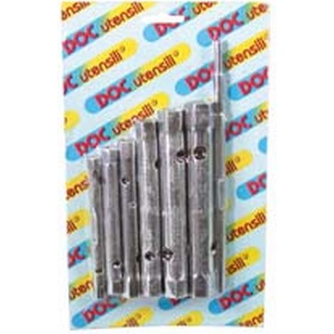1BL CHIAVI A TUBO DOPPIE IN SERIE 6 PEZZI - mm.6/7-8/9-10/11-12/13-14/15-16/17