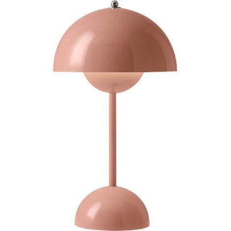Lampe de table rose style nordique danois (rechargeable), en solde d'été.