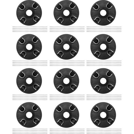 Pack of 12 replacement steel wire blades for electric brushcutters – 5.5 mm – replacement head for battery-powered brushcutters – replacement head for brushcutters (1/5)