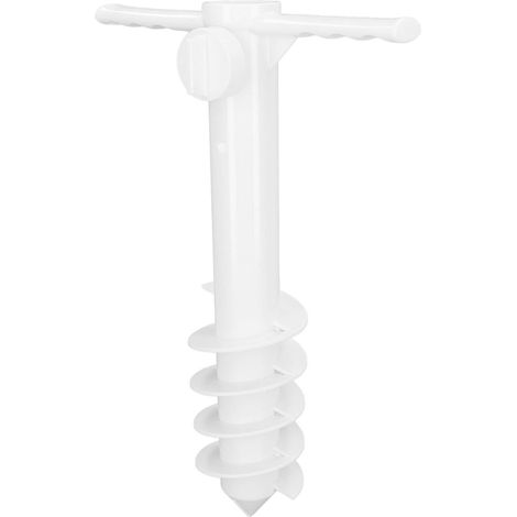Ancre de Plage Multifonction pour Parasol avec 5 Vis en Spirale - Support Stable pour Sable, Pelouse et Parcs Aquatiques