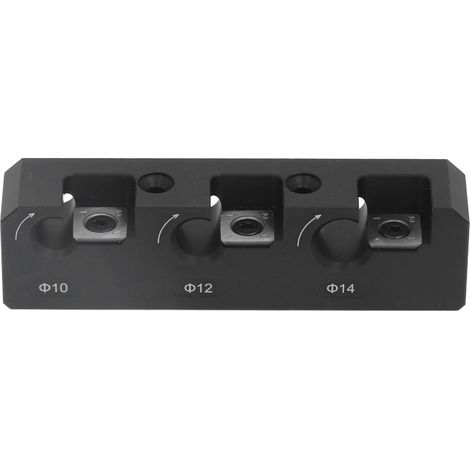 Perceuse électrique pour barres rondes et goujons, en alliage d'aluminium noir, clé incluse (1/5)