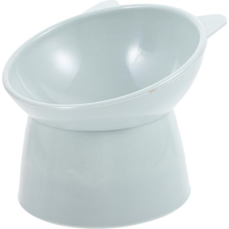 Elevated Cat Bowl, Slanted, Reusable Plastic, Ergonomic Design to Prevent Vomiting, Large Capacity and Easy to Clean, Practical Accessory for Your Cat's Comfort (1/5)