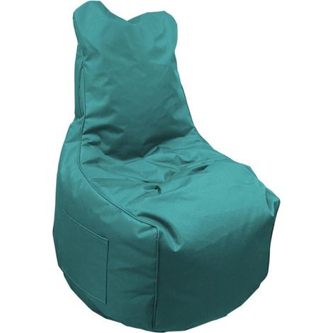 Poltrona sacco Layla in nylon e pvc color Azzurro cm 65×65×95