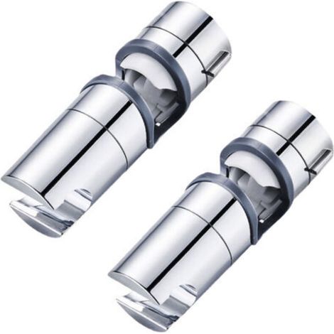 Chrome Silver Adjustable Bathroom Shower Head Holder, suitable for 18-25mm diameter pipe (1/5)