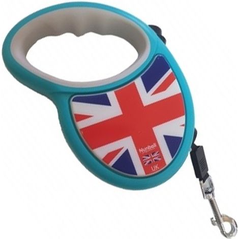 TrAdE Shop Traesio - Guinzaglio Inghilterra Flexi Retrattile 3mt Avvolgibile Estensibile Cane 15kg - (1/2)