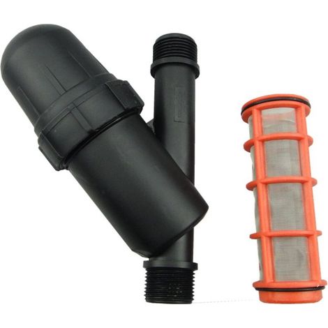 Filtre à mailles 3/4 en acier inoxydable Crépine d'irrigation, filtre à eau pour jardin, irrigation goutte à goutte pour pompe (1/5)