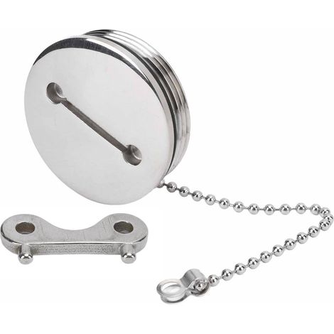 Bouchon Réservoir Carburant - Acier Inoxydable 316 - 48 mm - Pour Bateau Yacht Camping-Car - Clé Incluse - 1 Pièce