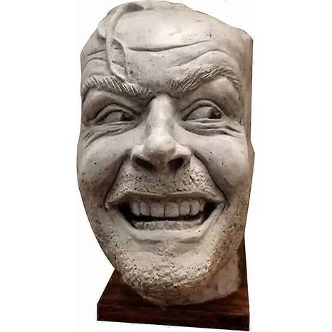 Kledingaccessoires Boekenplanken Glanzende tape Bibliotheek Sculptuur Hier is Johnny Sculptuur Hars Bureauornament Bureaubeeldjes Decoratie (1/5)