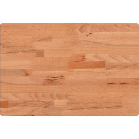 Maison Exclusive - Piano Bagno 60x40x4 cm in Legno Massello di Faggio (1/5)