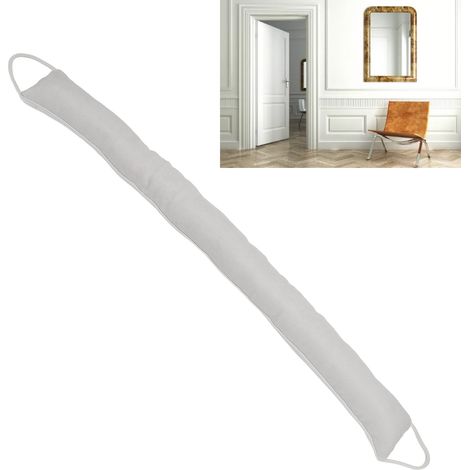 Isolierender Türstopper, Perlbaumwolle und Oxford-Gewebe, große Größe, beige, weich und waschbar (1/5)
