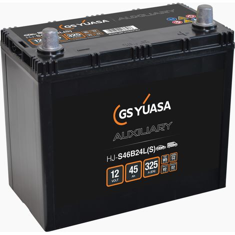 Batterie Yuasa HJ-S46B24L(S) auxiliaire 12 V 45 AH 325 AMPS L 238 l 126 H 227