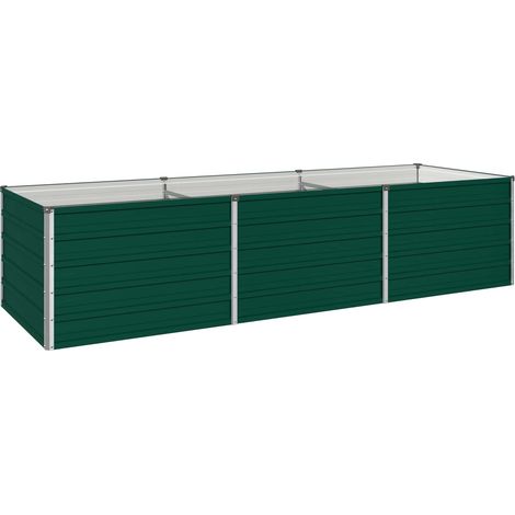 vidaXL Cama de Jardín Elevada Verde 240 x 80 x 55 cm (1/2)