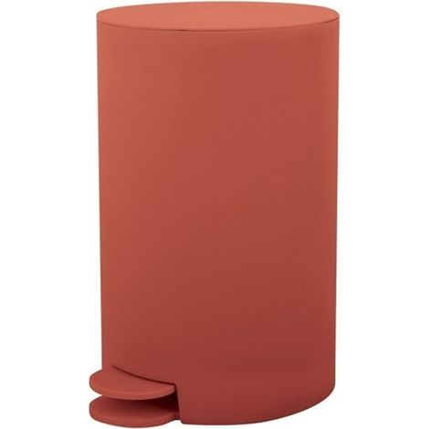 Pattumiera bagno 3 Lt terracotta con apertura a pedale Orbix (1/4)