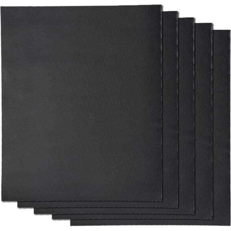 Set of 5 BBQ Grill Mats 33x40cm Non-Stick Reusable Suitable for Oven, Gas, Electric BBQ, Charcoal, Microwave MUMU (1/3)