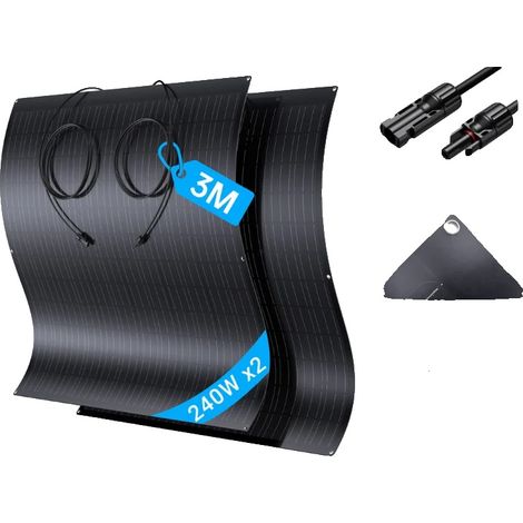 Flexibles Solarpanel, hohe Effizienz, leichtes Design, LS-240  2PCS (1/2)