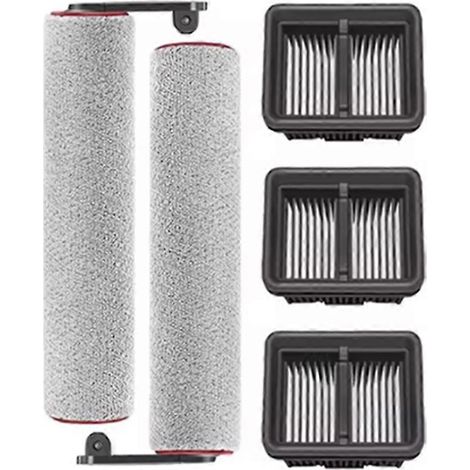 Lot de 5 pièces pour aspirateur Dreame H15 Pro / H12 Pro FlexReach / H13 FlexReach - Pièces de rechange : brosse rotative et filtre HEPA