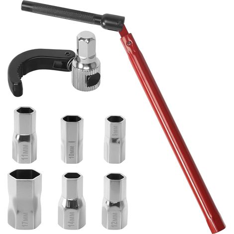 Clé à écrou de robinet, clé de robinet 9-17 mm, outil de montage, clé de robinet, clé à écrou de robinet, clé de robinet, outil universel, clé à écrou, clé à écrou (1/5)