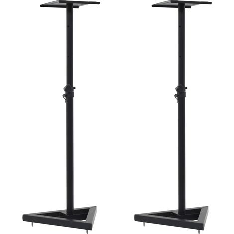 Studio Monitor Speaker Stands 2 pcs Black Steel vidaXL