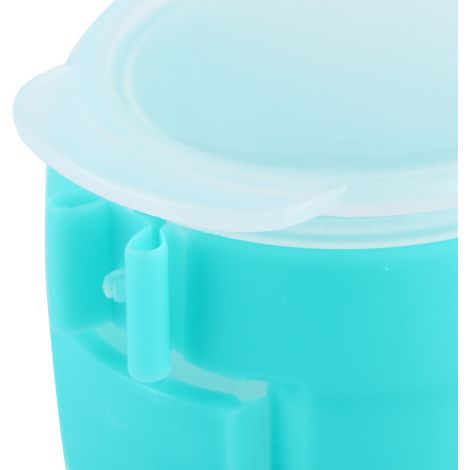 PP-Lebensmittelclip – Wiederverwendbarer und tragbarer Beutelclip mit Klappverschluss – Blau – 12,5 cm – Küchen- und Reiseaccessoire (1/5)