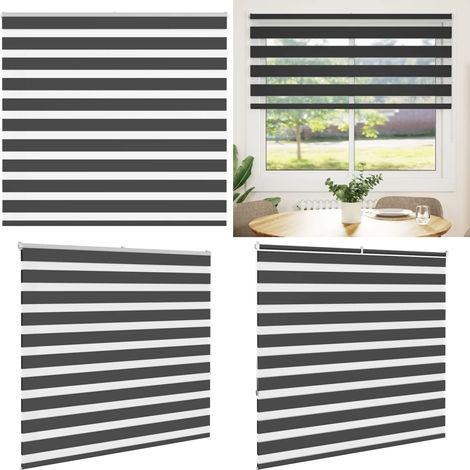 vidaXL Store zèbre noir 160x150 cm largeur du tissu 155,9 cm polyester (1/5)