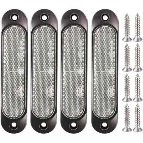 Lot de 4 feux de gabarit avant à 27 LED (12-24 V), feux de stationnement arrière à LED pour remorque (camion, bus, bateau, camping-car, poids lourd, SUV, UTV), blancs (1/5)