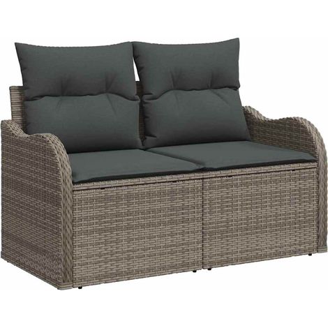 Maison Exclusive - Garten-Sofa-Set mit Kissen mit Kissen 9 pcs Gr