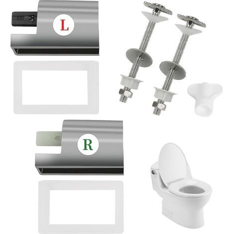 WC-Sitzbefestigungen, WC-Sitzscharnierhalterungen, WC-Sitzscharniere mit Absenkautomatik, WC-Sitzbefestigungen, WC-Sitzscharnier für WC-Sitz, Scharnierbefestigungen (1/5)