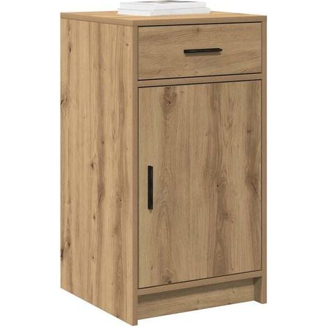 Buffet de Cuisine 40 x 40,5 x 75 cm - Meuble Rangement Bois Chêne Style Industriel pour Salon et Entrée (1/5)