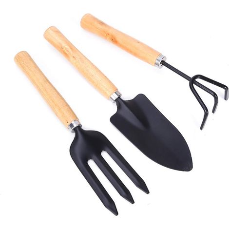 Outils de jardinage 3 pièces, ensemble d'outils de jardinage, outils de bonsaï, pots de jardin, mini outils de jardinage, plantes et semis (1/5)