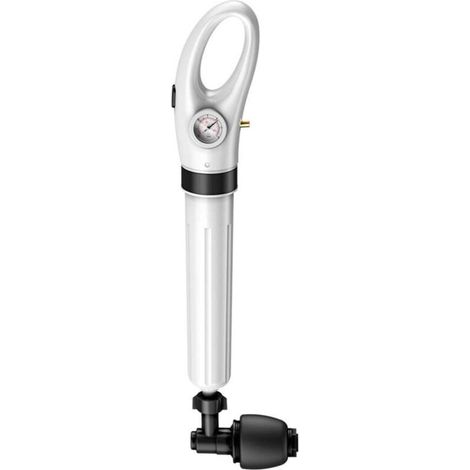 Ensemble de déboucheur de toilettes à haute pression Déboucheur d'égout pneumatique avec manomètre de pression d'air visuel Éviers de salle de bain Drains de sol