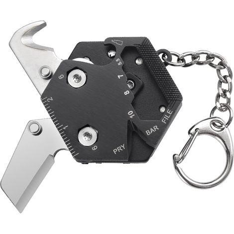 Outil Multifonction 14 en 1 Couteau Suisse outil de poche multifonction Porte clef multifonction pour Camping Randonnée (1/5)