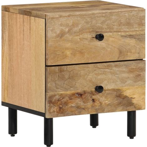 Maison Exclusive - Comodini 2pz 40x33x46 cm in Legno Massello di Mango (1/5)