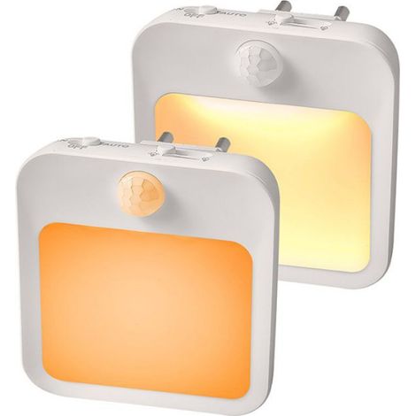 Veilleuse Prise Electrique [Lot de 1],Protection des yeux à lumière douce Haute qualité et durableChaud/Blanc Veilleuse LED Bon (1/5)